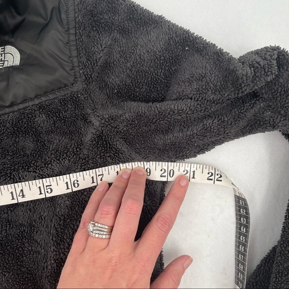 THE NORTH FACE Girls Black Soft Fleece Hooded full zip up Jacket size: XL (18) - Picture 4 of 8